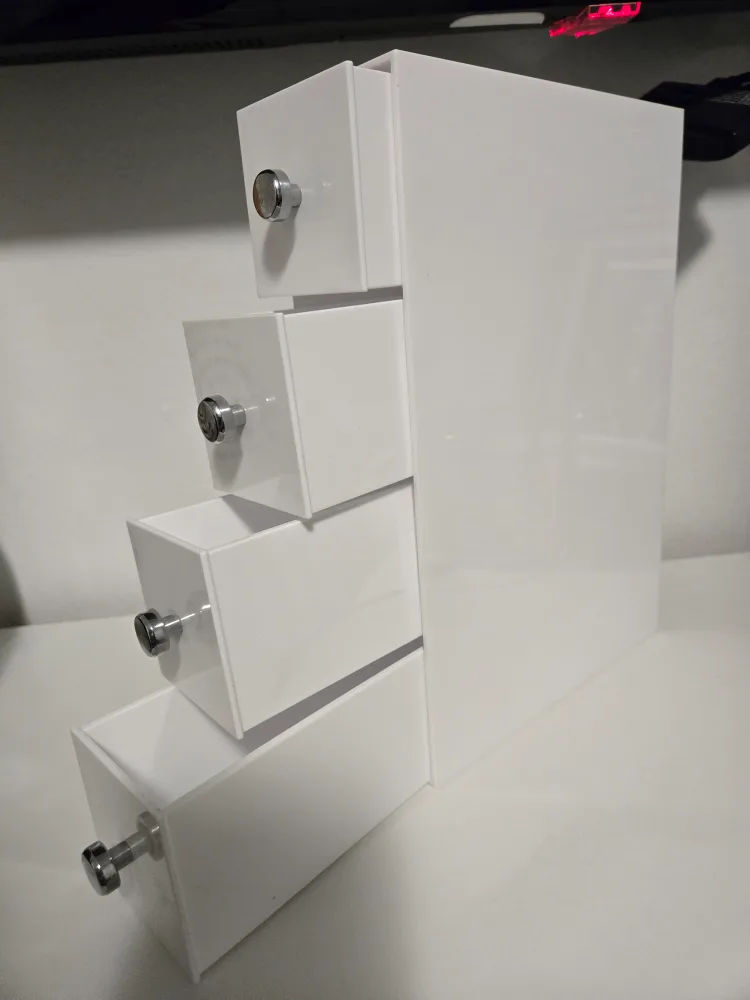 iDesign 4-Drawer Plastic Vanity Organizer image indicator(3)