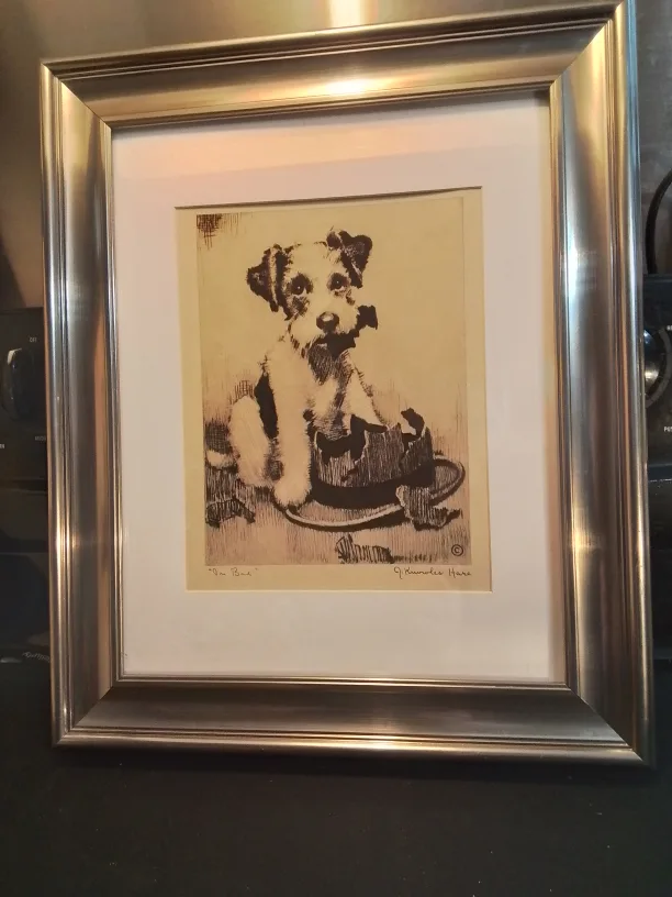 American Etching on Paper Signed John Knowles Hare image indicator(2)