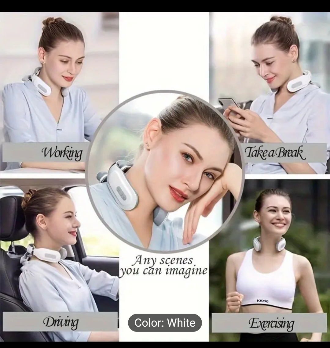 Portable Neck Massager - White - photo 3