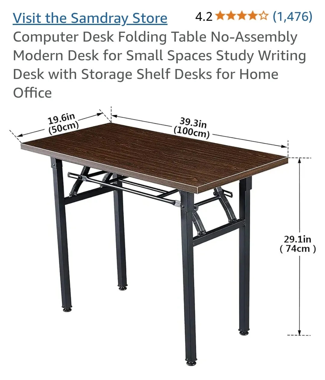 Foldable Computer Desk image indicator(4)