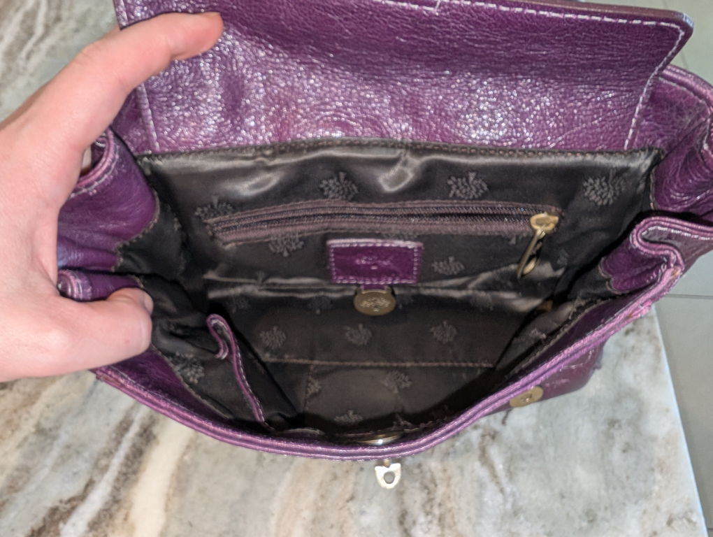 Mulberry Purple Leather Satchel Bag - photo 2