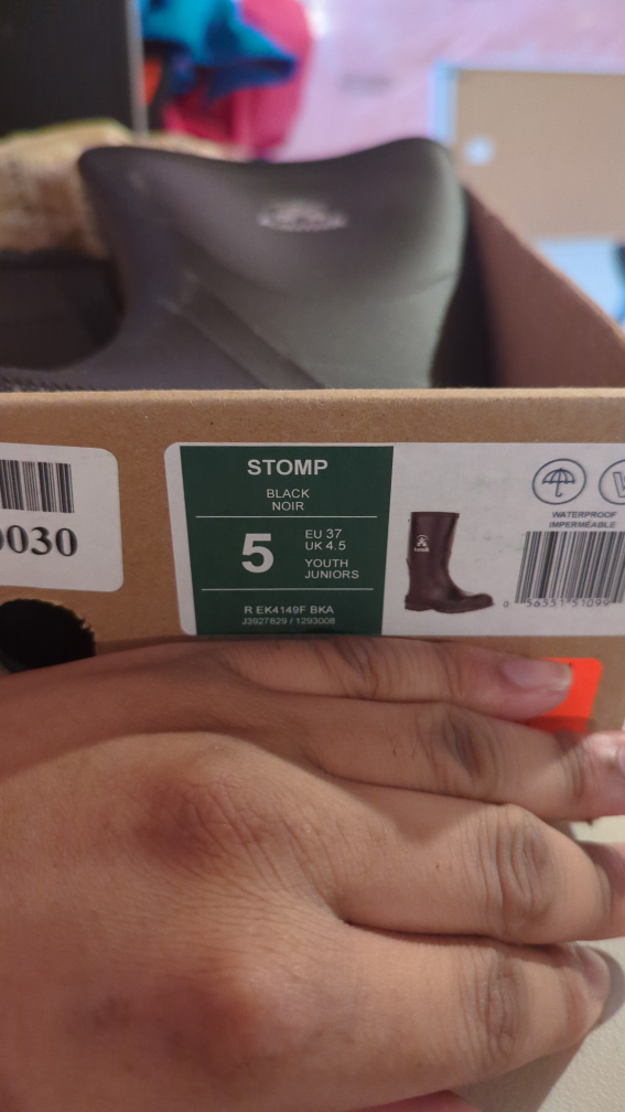 Kamik Stomp Youth Rubber Boots - Size 5 - photo 3