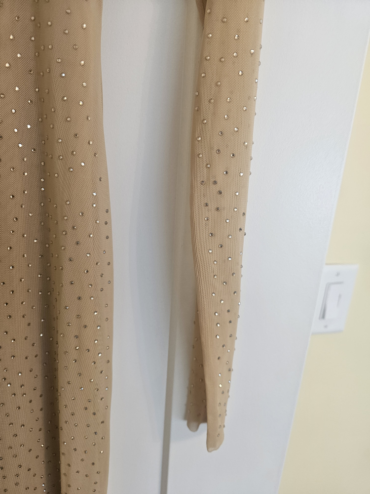 Bar III Rhinestone Mesh Long Sleeve Dress - photo 4