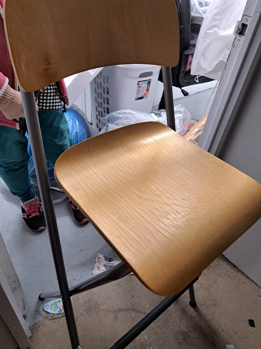 Pair of Mid-Century Modern  bar Folding Stools - photo 2