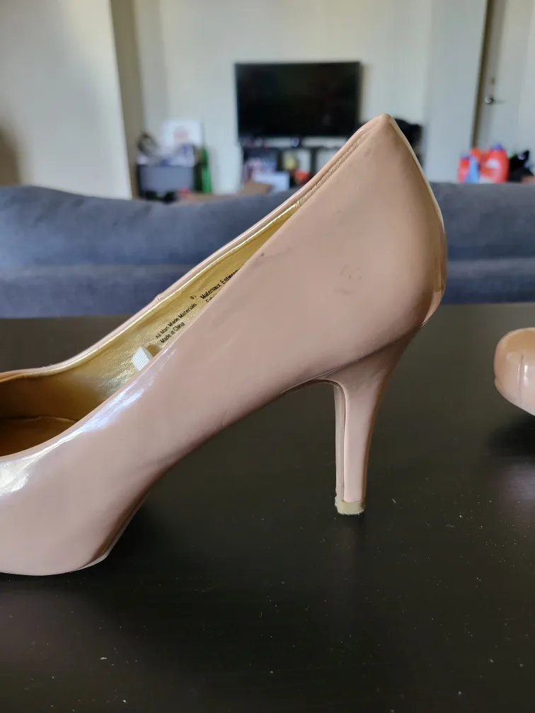 Women's Blush Pink Heels, Size 8.5 🧡 image indicator(3)