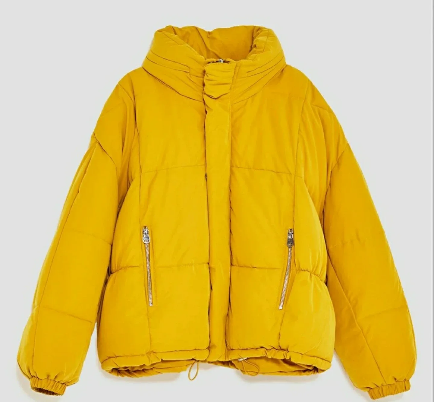 Zara Yellow Puffer Jacket image indicator(3)