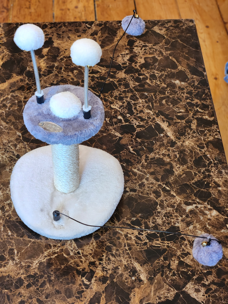 BUDZ Cat Scratcher & Interactive Cat Toy