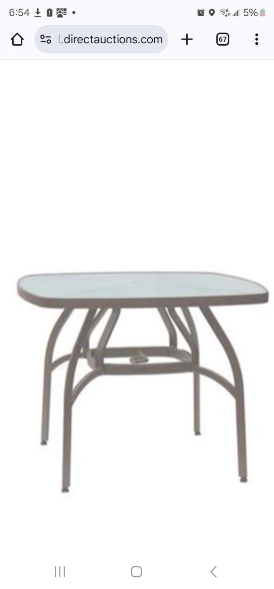 Acrylic Top Patio Table