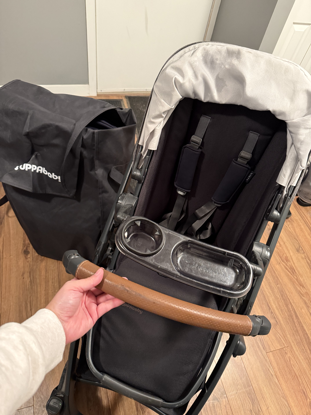 Uppababy Vista V2 Stroller with Bassinet and Accessories