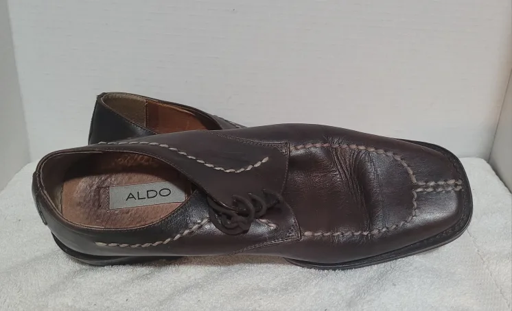 Men's Brown Leather Aldo Dress Shoes image indicator(4)