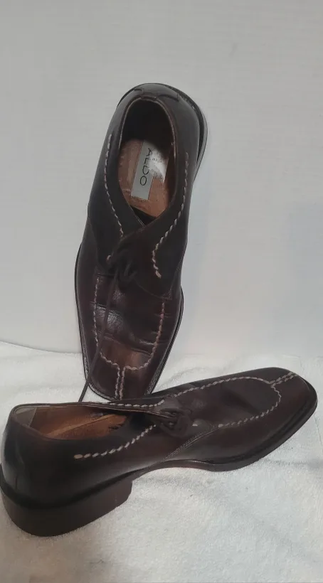 Men's Brown Leather Aldo Dress Shoes image indicator(5)