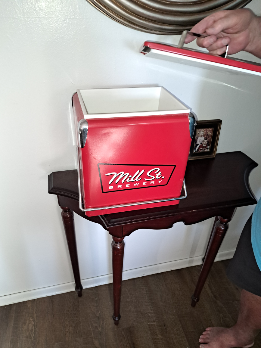 Mill St. Brewery Red Metal Cooler