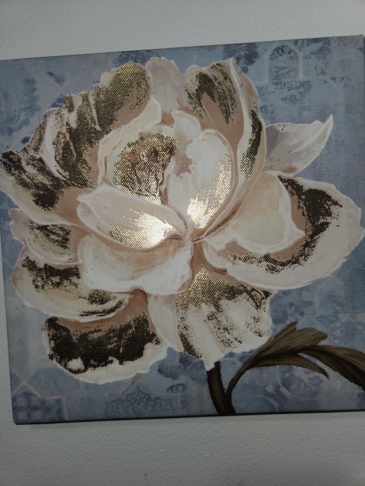 Set of Three Floral Canvas Wall Art