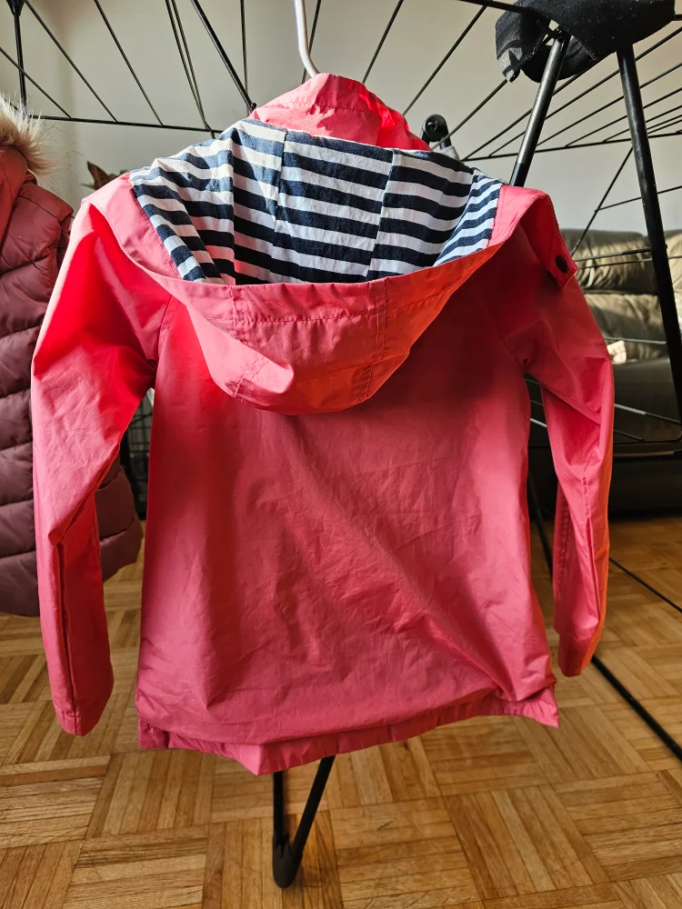 Girls' Pink Joe Fresh Rain Jacket - Size 7 image indicator(2)