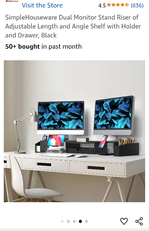 Dual Monitor Stand Riser - photo 3