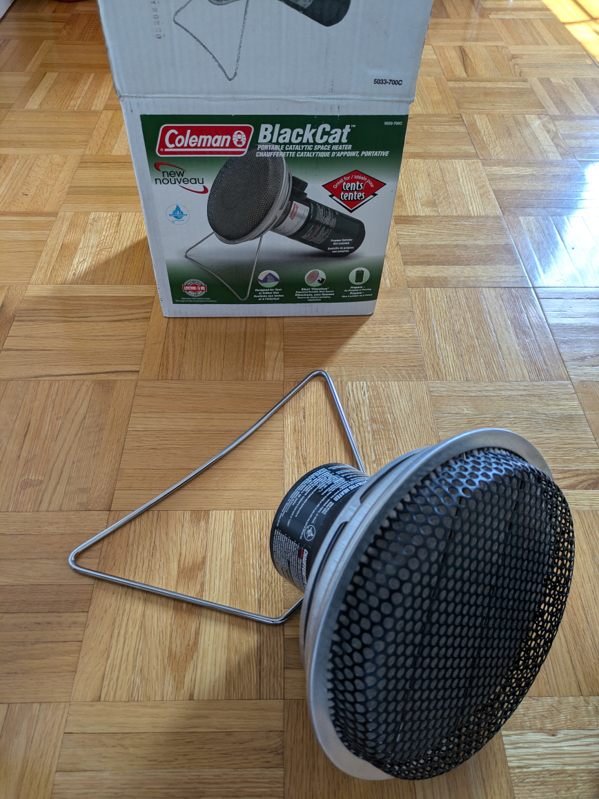 Coleman portable space heater (uses gas)