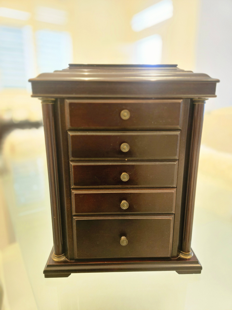 Bombay Dark Brown Wooden Jewelry Armoire - photo 3