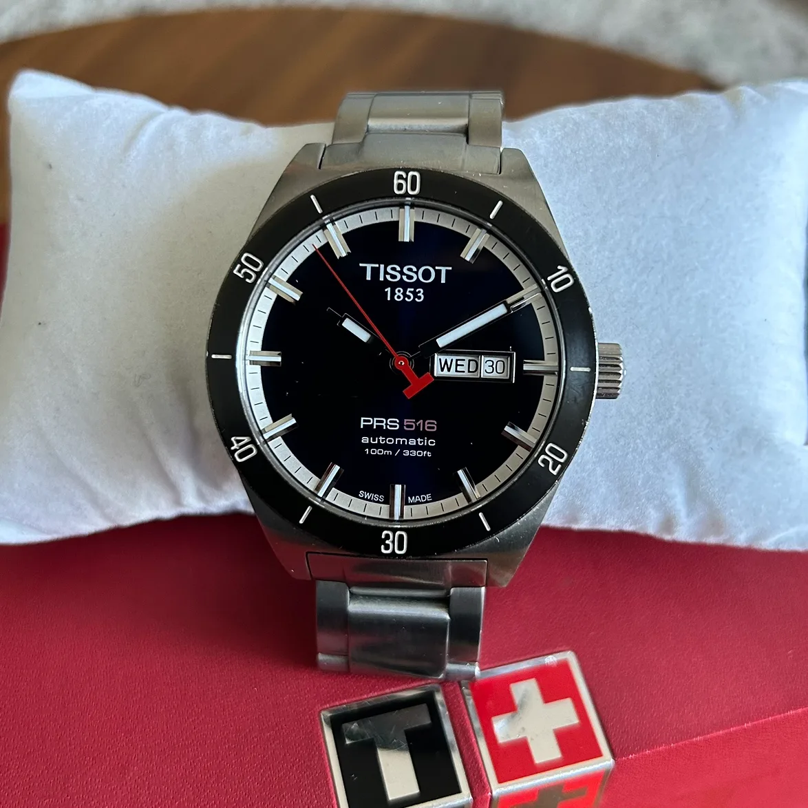 Tissot Men’s PRS 516 Blue Day Date Dial Watch image indicator(6)