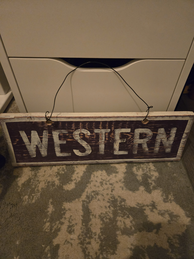 Free Western Wooden Sign