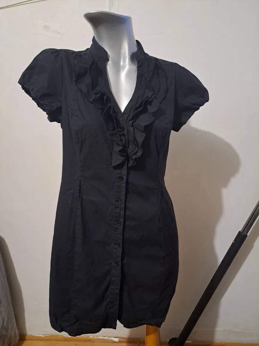 Smart Set Black Button-Up Dress thumbnail