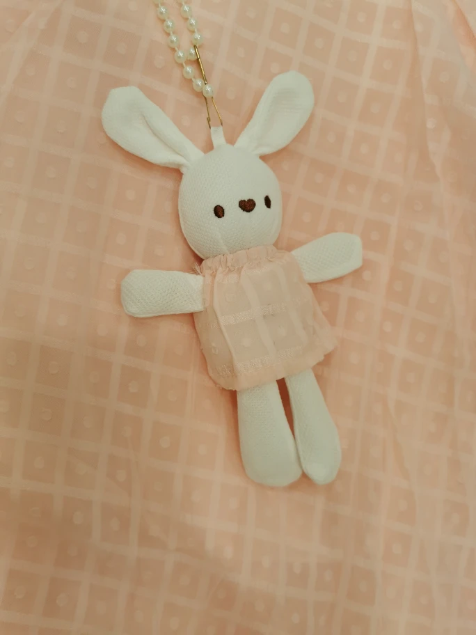 Peach Girl's Dress with Bunny Charm - photo 4