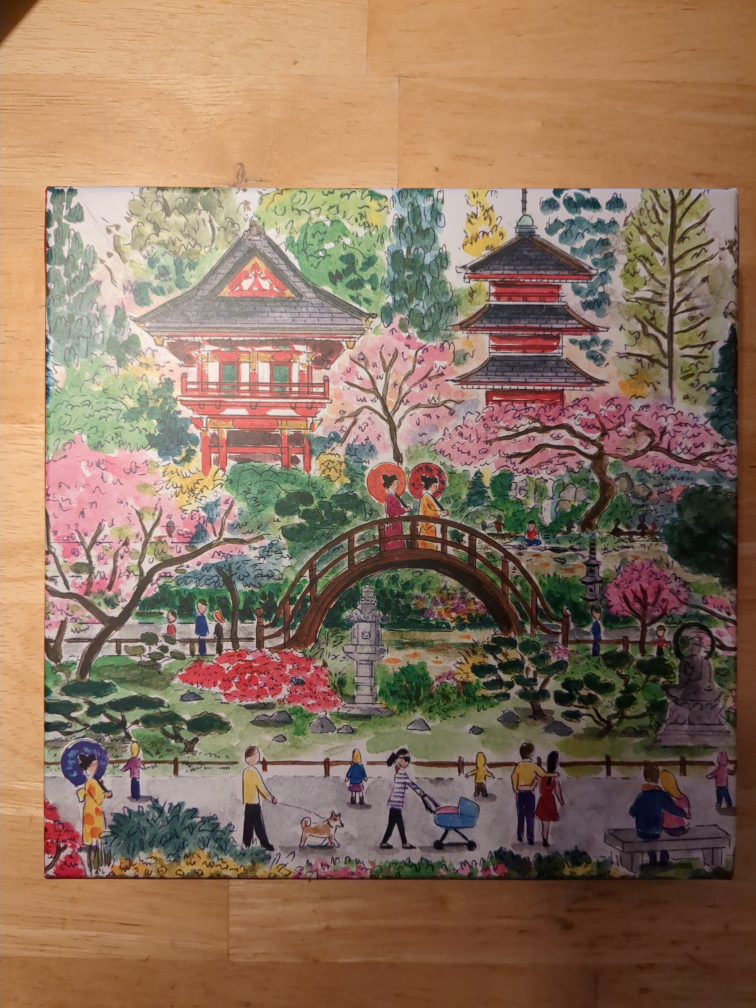 300-Piece Japanese Tea Garden Jigsaw Puzzle by Michael Storrings