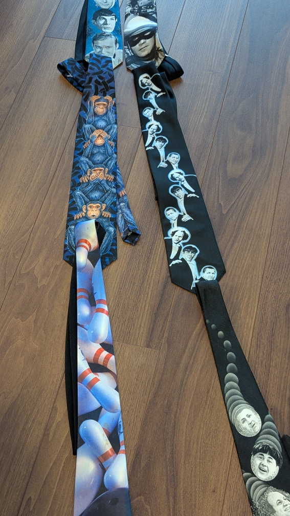 lot of character ties