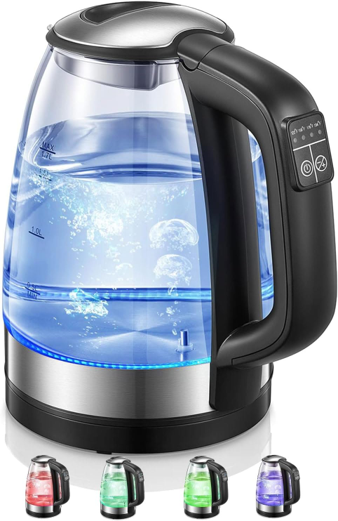 Electric Kettle, 1.7L with 5 Temperature Control