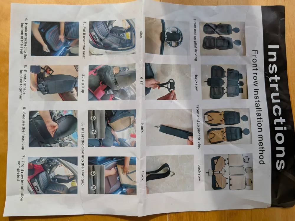 Car Seat Covers - Full Set image indicator(4)