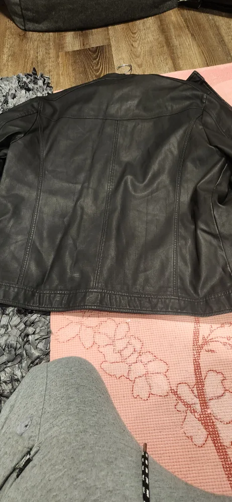 Men's Logan Hill Black Leather Jacket - Size L image indicator(3)