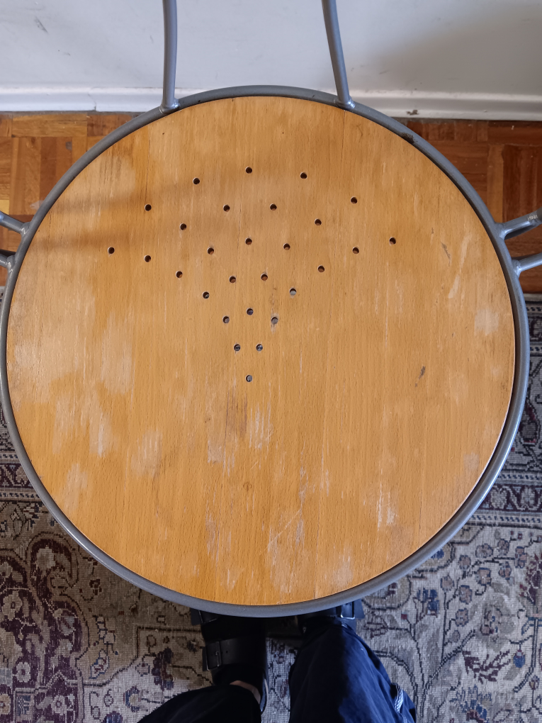 Unique Metal and Wood Chair