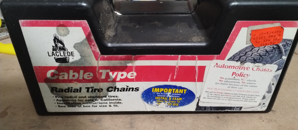 Lacledde Cable Type Radial Tire Chains - Size Fits P195/80R14 - photo 2