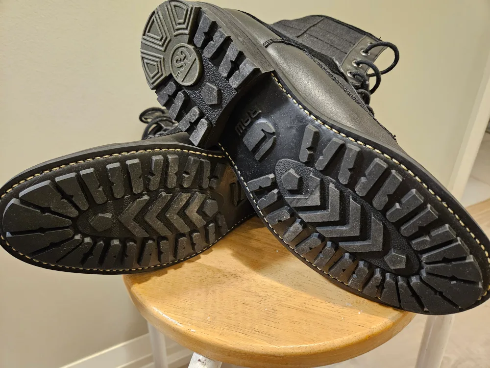 NEW, Men Size 7, G-Star Raw Black Leather/Denim Boots image indicator(5)