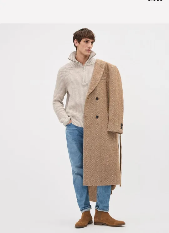 Mens RW &CO Cozy Creme long-sleeve sweater Size M image indicator(3)