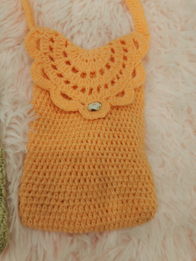 Set of Four Handmade Crochet Mini Crossbody Bags - photo 5