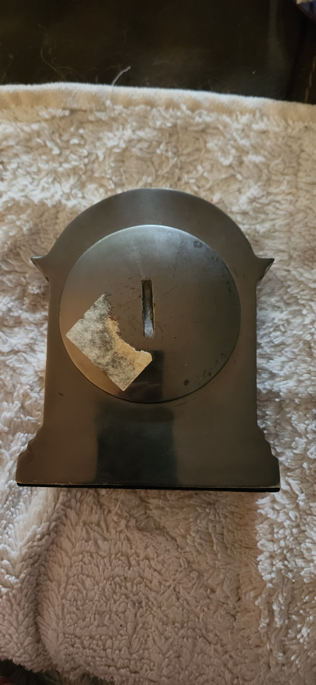 Dark Grey Silver Heavy Mantle Clock - photo 2