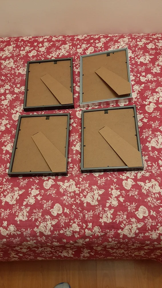 Set of Four Heart and Butterfly Framed Pictures image indicator(3)