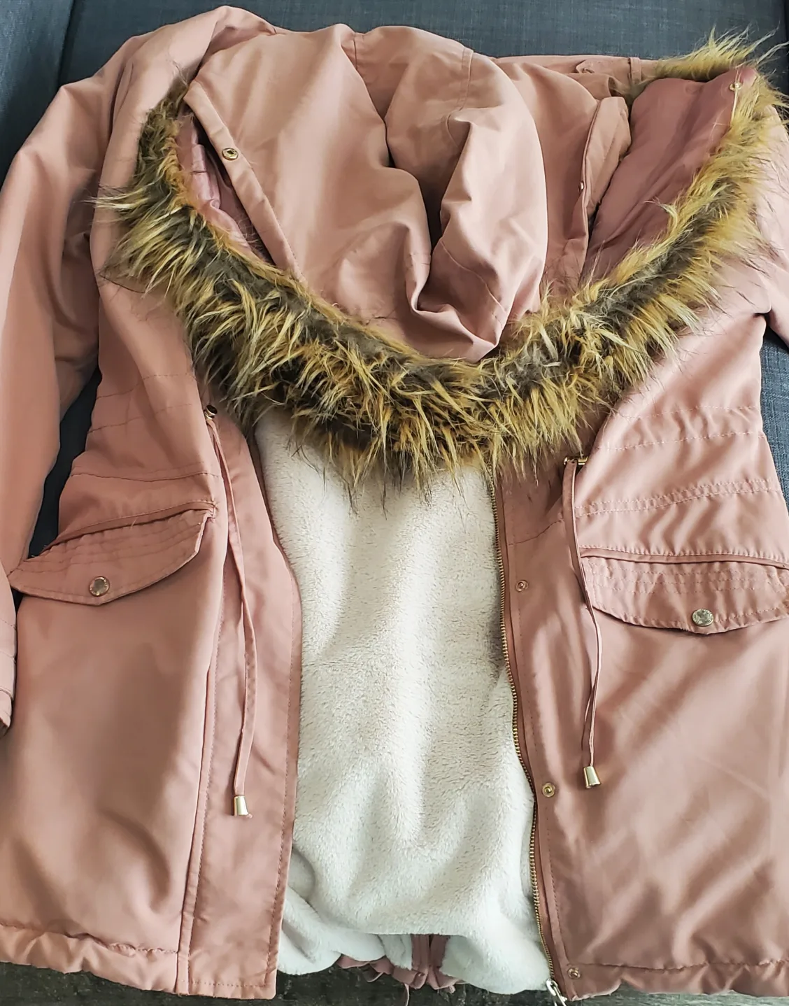 Women's The Hawthorn Parka - Size Large, Light Pink Colour image indicator(2)