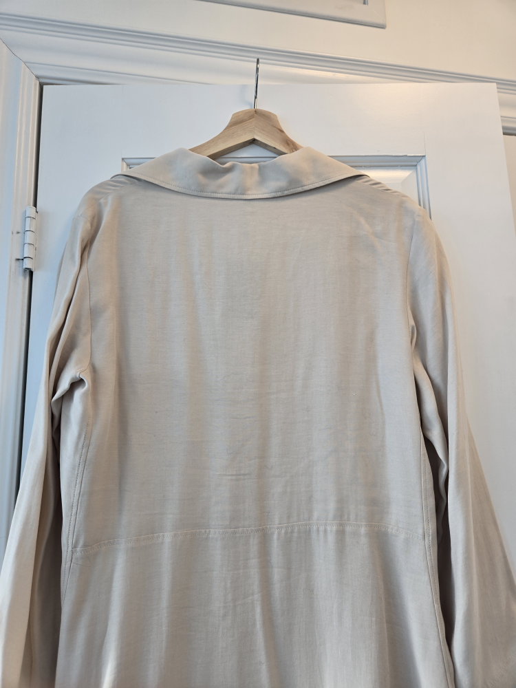 NWT Massimo Dutti Short Polo Collar Dress Beige M - photo 5