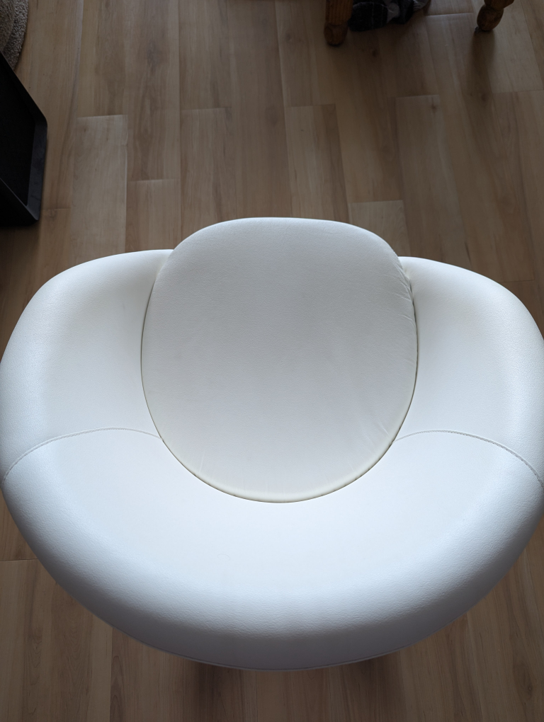 White Ikea Rolling Desk Chair - photo 4
