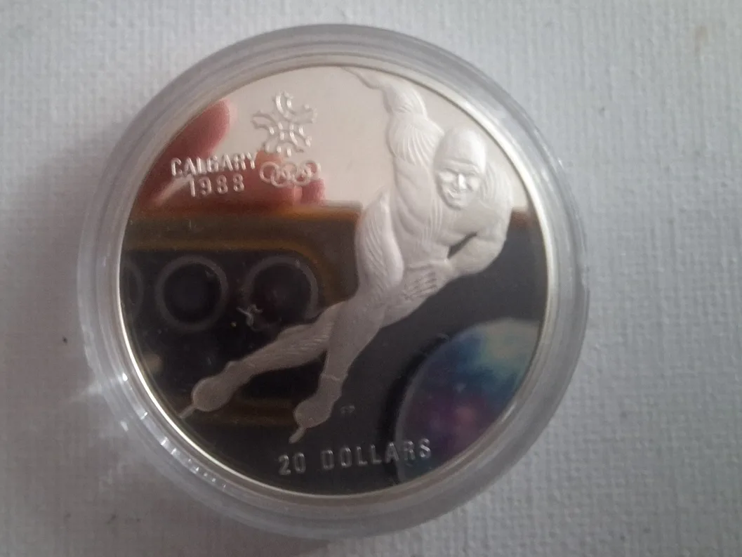 Calgary 1988 Sterling Silver Olympic Winter Coins image indicator(8)