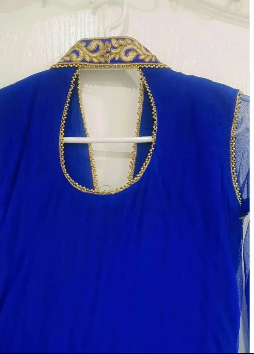 Gorgeous Royal Blue Anarkali Suit image indicator(3)