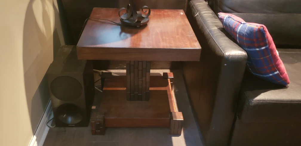 Dark Wood End Table and Coffee Table Set - photo 2