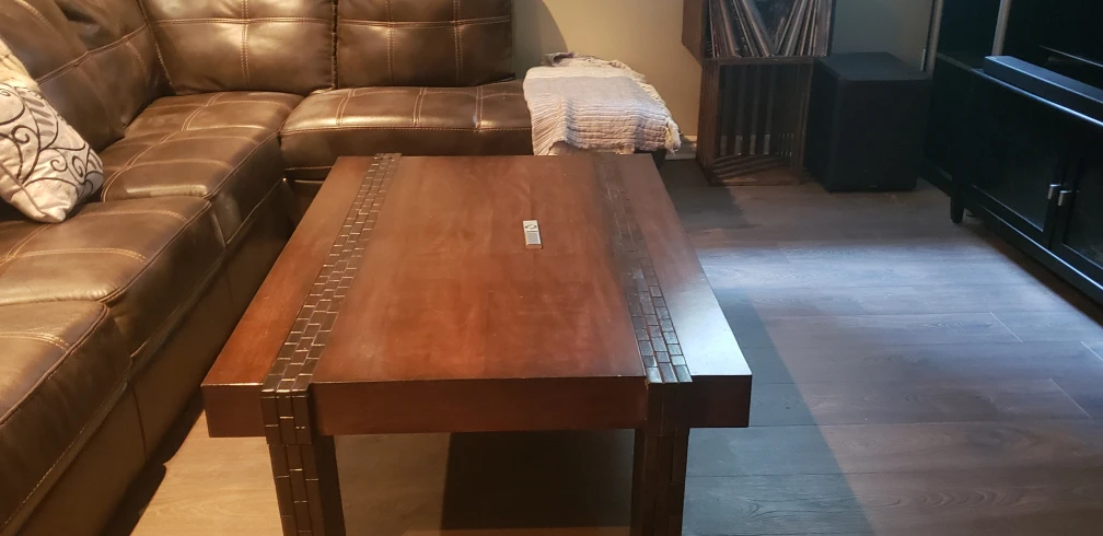 Dark Wood End Table and Coffee Table Set - photo 5