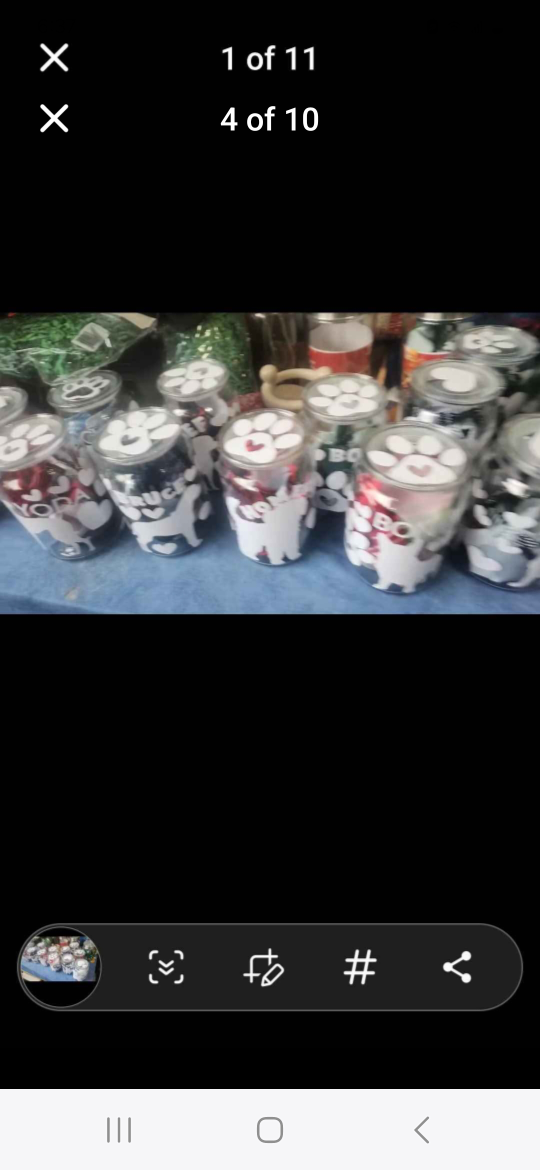 Set of Dog Themed Glass Jars - photo 2