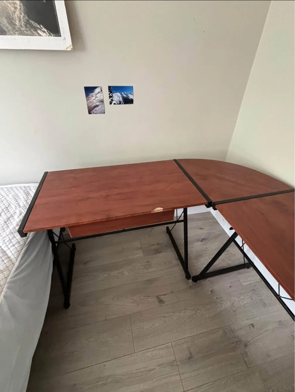 Corner Computer Desk with Storage Shelves image indicator(4)