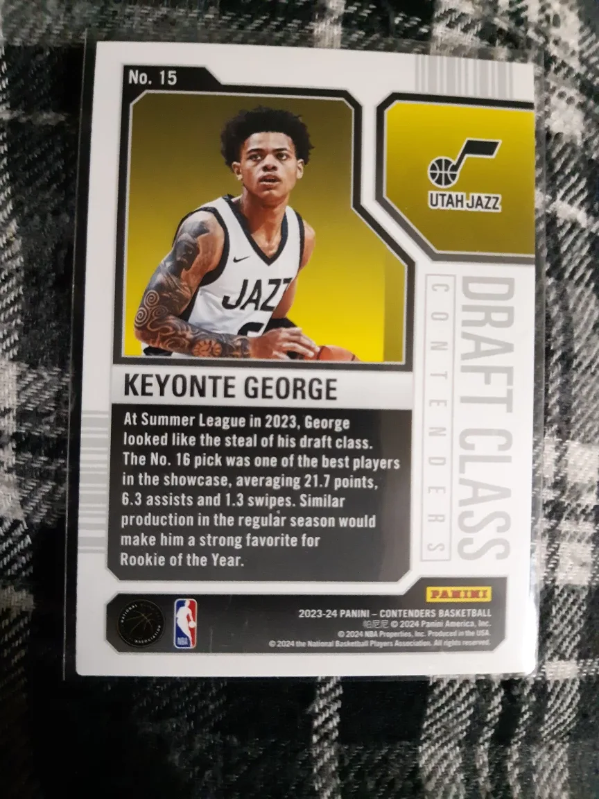 Contenders Draft Class Keyonte George Rookie Card #15 image indicator(2)