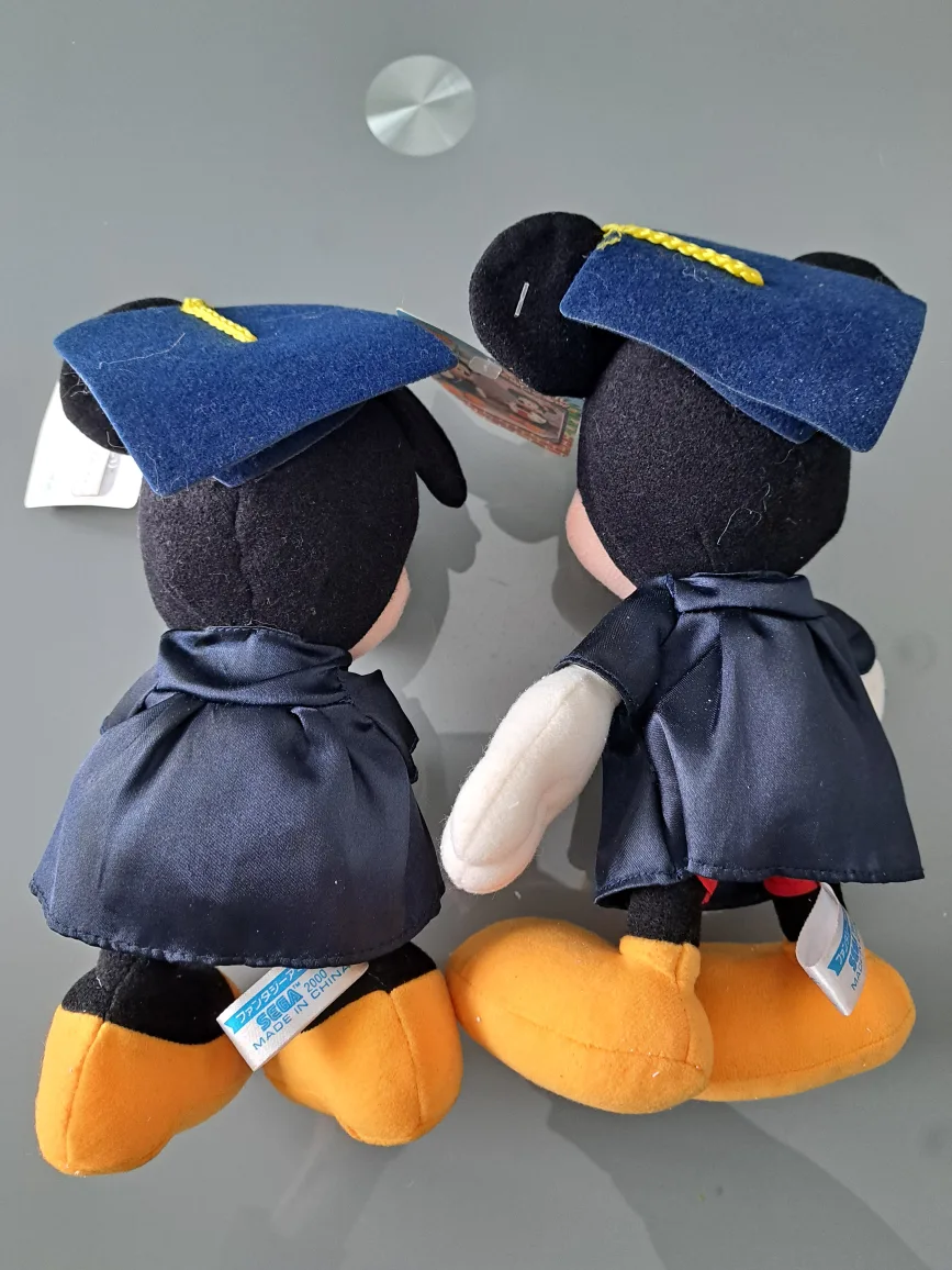 10" Pair of Graduation Micky & Minnie Mouse Plush Toys image indicator(4)