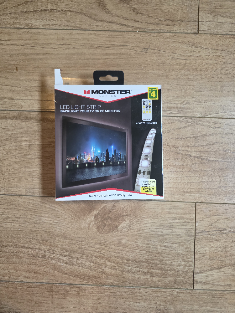 Monster Basics LED Light Strip - Backlight for TV or Monitor