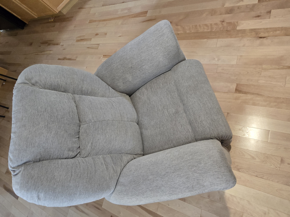 "La-Z-Boy" Manual Recliner/Rocking Chair - Grey Fabric